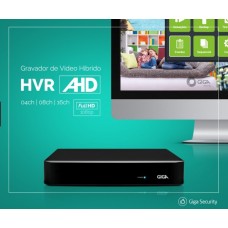 DVR OPEN FULL HD 16 canais -  Giga Security - CVBS, AHD, HDCVI e HDTVI - GS16OPENFHDi2